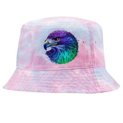 Realistic Water Colored Eagle Tie-Dyed Bucket Hat