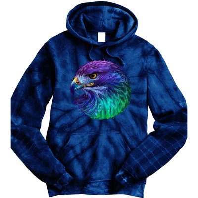 Realistic Water Colored Eagle Tie Dye Hoodie