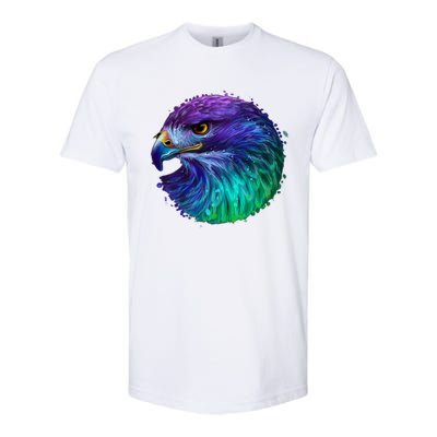 Realistic Water Colored Eagle Softstyle CVC T-Shirt