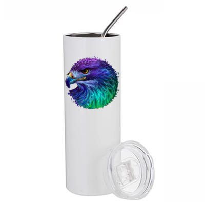 Realistic Water Colored Eagle Stainless Steel Tumbler