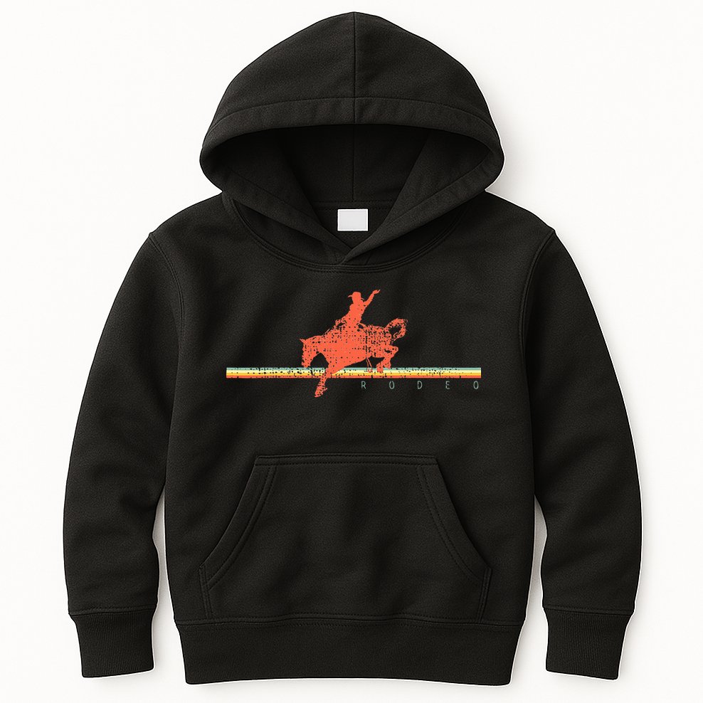 Rodeo Western Country Horse Kids Hoodie