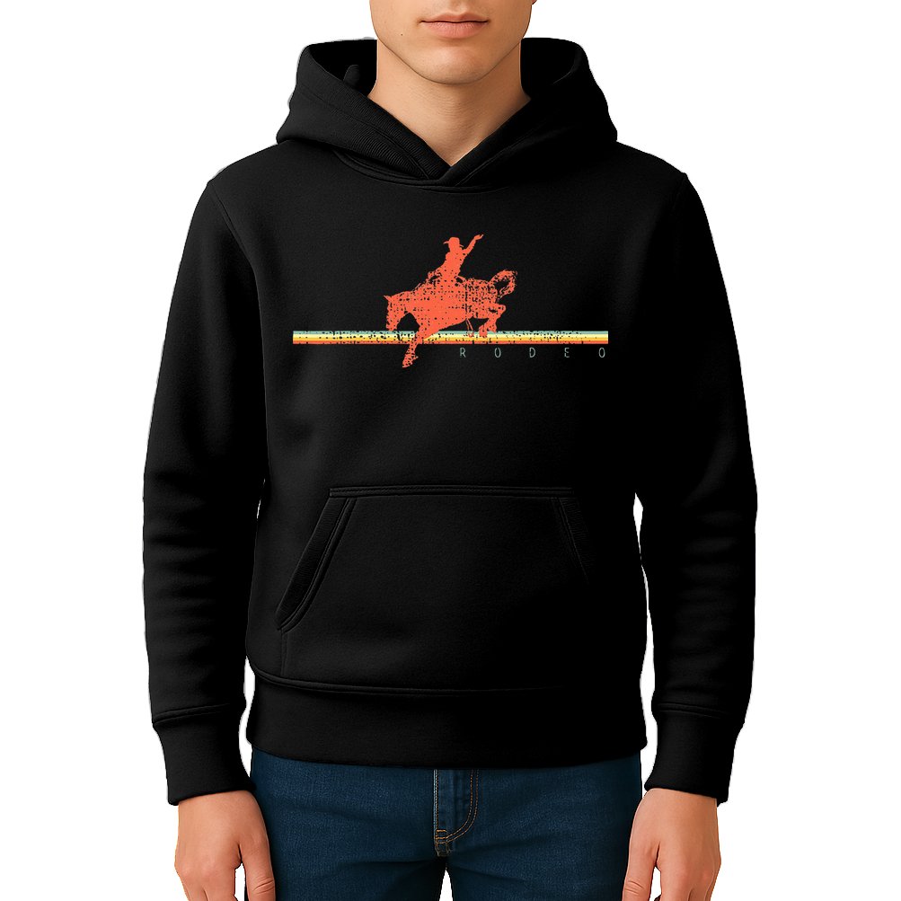 Rodeo Western Country Horse Kids Hoodie