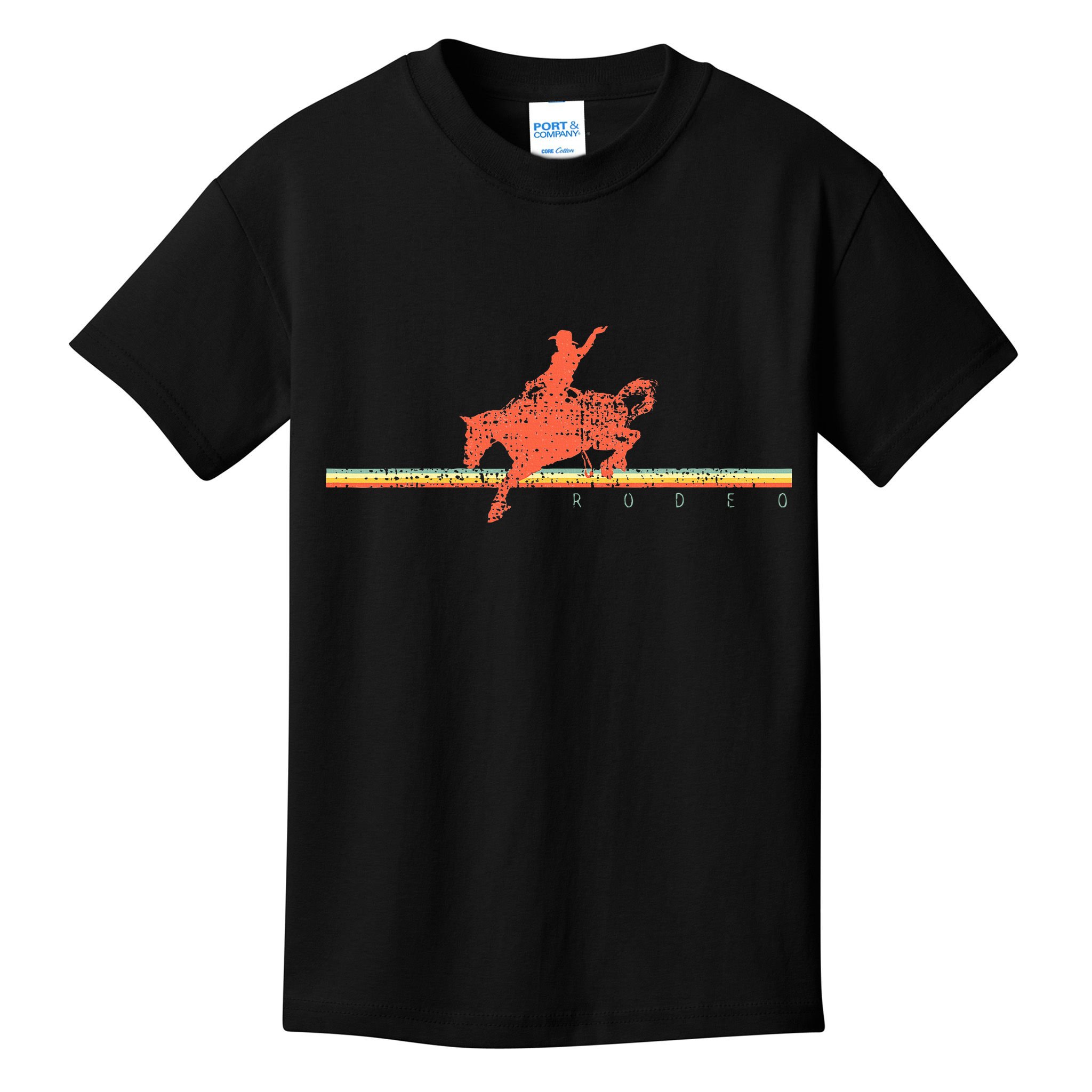 Rodeo Western Country Horse Kids T-Shirt