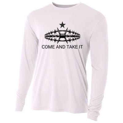 Razor Wire Come And Take It Supreme Court Texas Border 2024 Cooling Performance Long Sleeve Crew