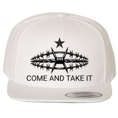 Razor Wire Come And Take It Supreme Court Texas Border 2024 Wool Snapback Cap