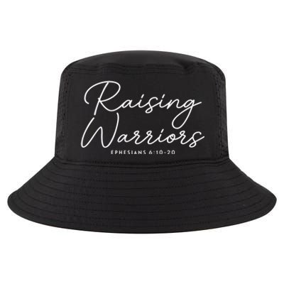 Raising Warriors Christian Bible Verse Religious Baptism Cool Comfort Performance Bucket Hat