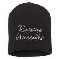 Raising Warriors Christian Bible Verse Religious Baptism Short Acrylic Beanie