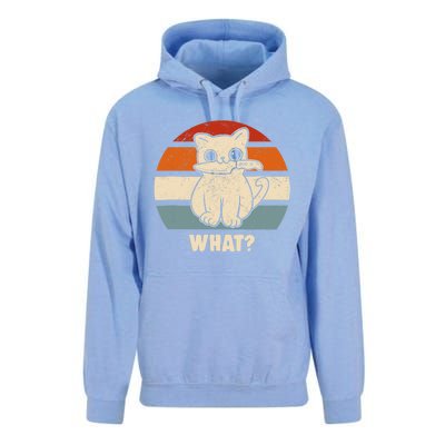 Retro What Cat Knife Meow Kitty Funny Cats Mom And Cat Dad Unisex Surf Hoodie