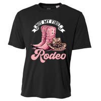 Rodeo Western Country Cowgirl Hat Not My First Rodeo Cooling Performance Crew T-Shirt