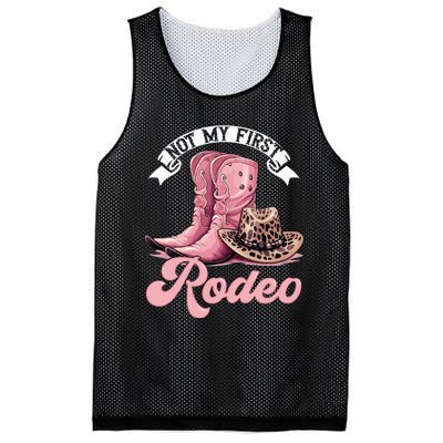 Rodeo Western Country Cowgirl Hat Not My First Rodeo Mesh Reversible Basketball Jersey Tank