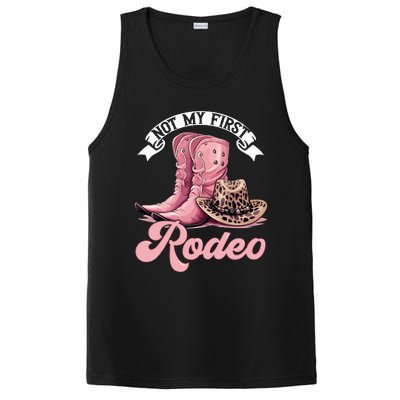 Rodeo Western Country Cowgirl Hat Not My First Rodeo PosiCharge Competitor Tank