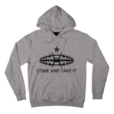 Razor Wire Come And Take It Supreme Court Texas Border 2024 Tall Hoodie