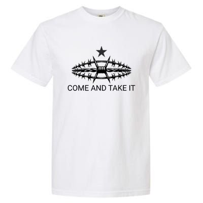 Razor Wire Come And Take It Supreme Court Texas Border 2024 Garment-Dyed Heavyweight T-Shirt