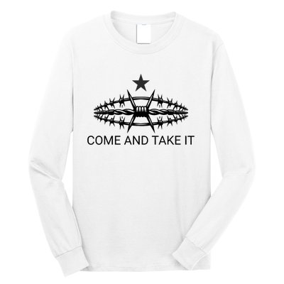 Razor Wire Come And Take It Supreme Court Texas Border 2024 Long Sleeve Shirt