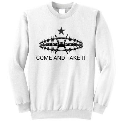 Razor Wire Come And Take It Supreme Court Texas Border 2024 Sweatshirt