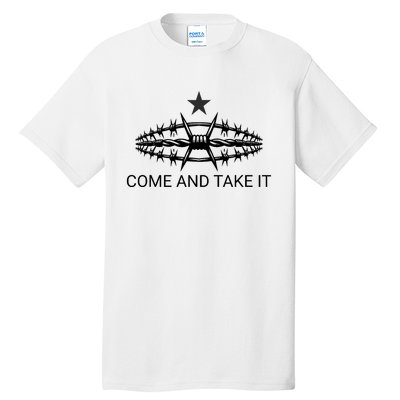 Razor Wire Come And Take It Supreme Court Texas Border 2024 Tall T-Shirt