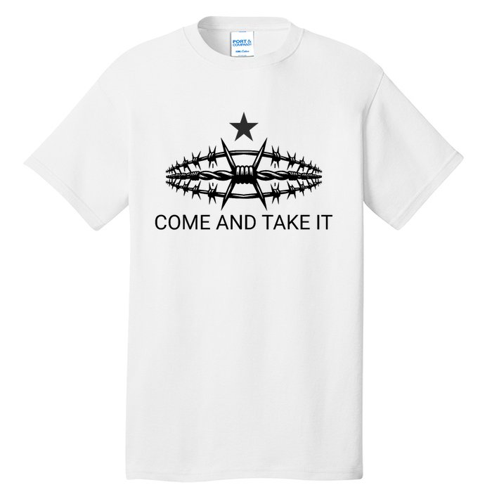 Razor Wire Come And Take It Supreme Court Texas Border 2024 Tall T-Shirt