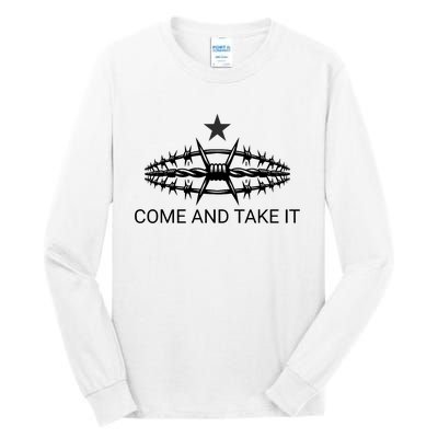 Razor Wire Come And Take It Supreme Court Texas Border 2024 Tall Long Sleeve T-Shirt