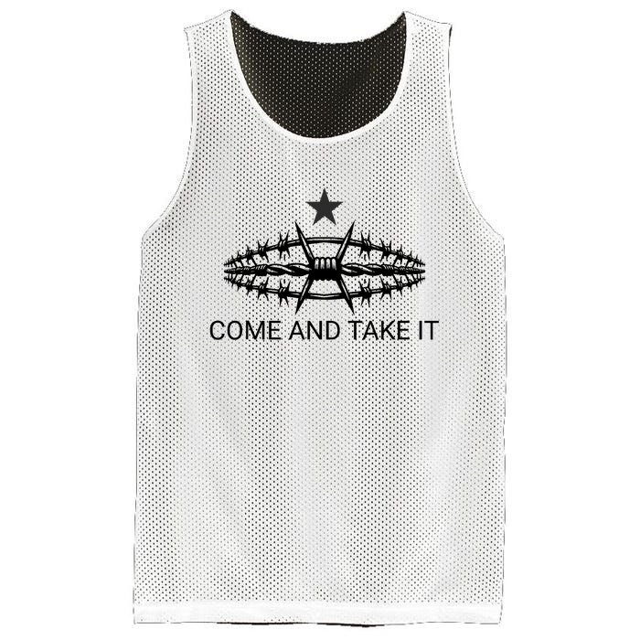 Razor Wire Come And Take It Supreme Court Texas Border 2024 Mesh Reversible Basketball Jersey Tank