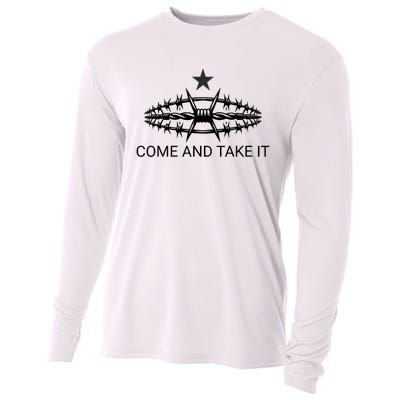 Razor Wire Come And Take It Supreme Court Texas Border 2024 Cooling Performance Long Sleeve Crew