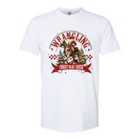 Retro Wrangling Christmas Cheer Cowboy Santa Xmas Holiday Softstyle CVC T-Shirt