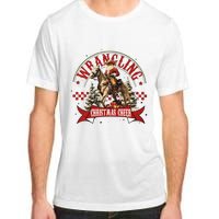 Retro Wrangling Christmas Cheer Cowboy Santa Xmas Holiday Adult ChromaSoft Performance T-Shirt