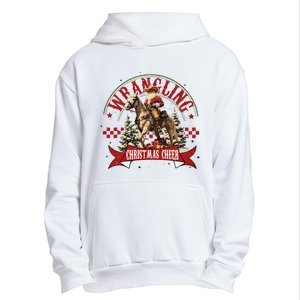 Retro Wrangling Christmas Cheer Cowboy Santa Xmas Holiday Urban Pullover Hoodie