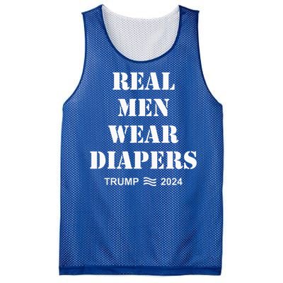 Real Wear Diapers Trump 2024 Mesh Reversible Basketball Jersey Tank