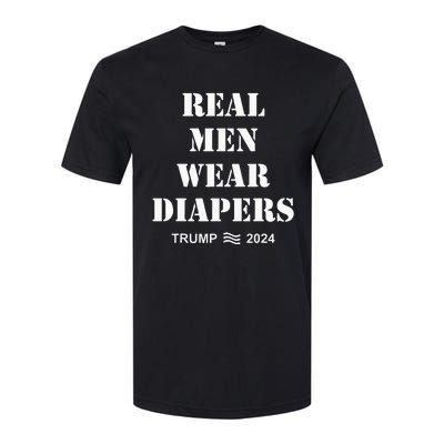 Real Wear Diapers Trump 2024 Softstyle CVC T-Shirt