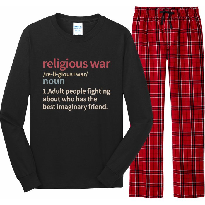 Religious War Definition Anti Religious Activist Long Sleeve Pajama Set