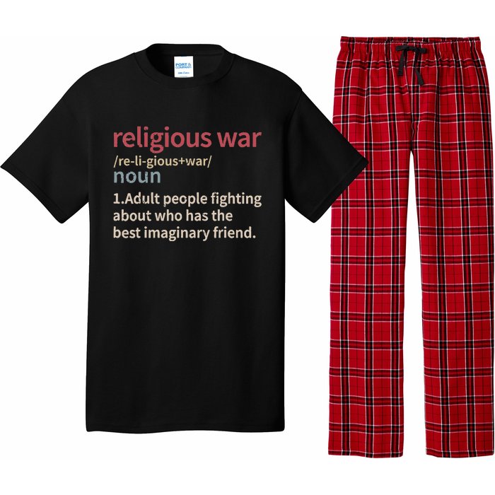 Religious War Definition Anti Religious Activist Pajama Set