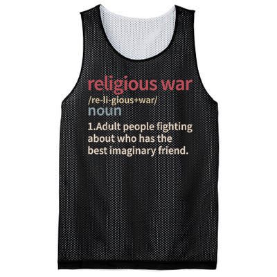 Religious War Definition Anti Religious Activist Mesh Reversible Basketball Jersey Tank