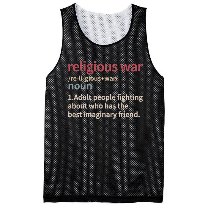 Religious War Definition Anti Religious Activist Mesh Reversible Basketball Jersey Tank