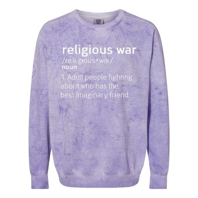 Religious War Definition Colorblast Crewneck Sweatshirt