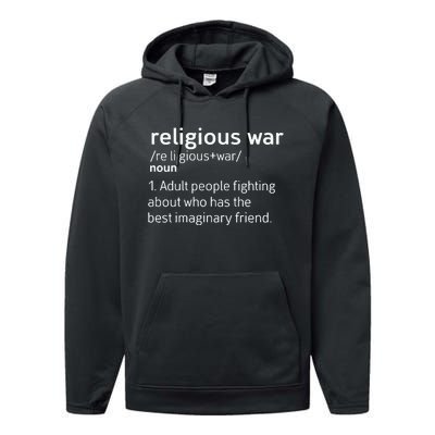 Religious War Definition Performance Fleece Hoodie