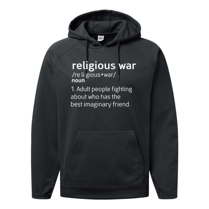 Religious War Definition Performance Fleece Hoodie