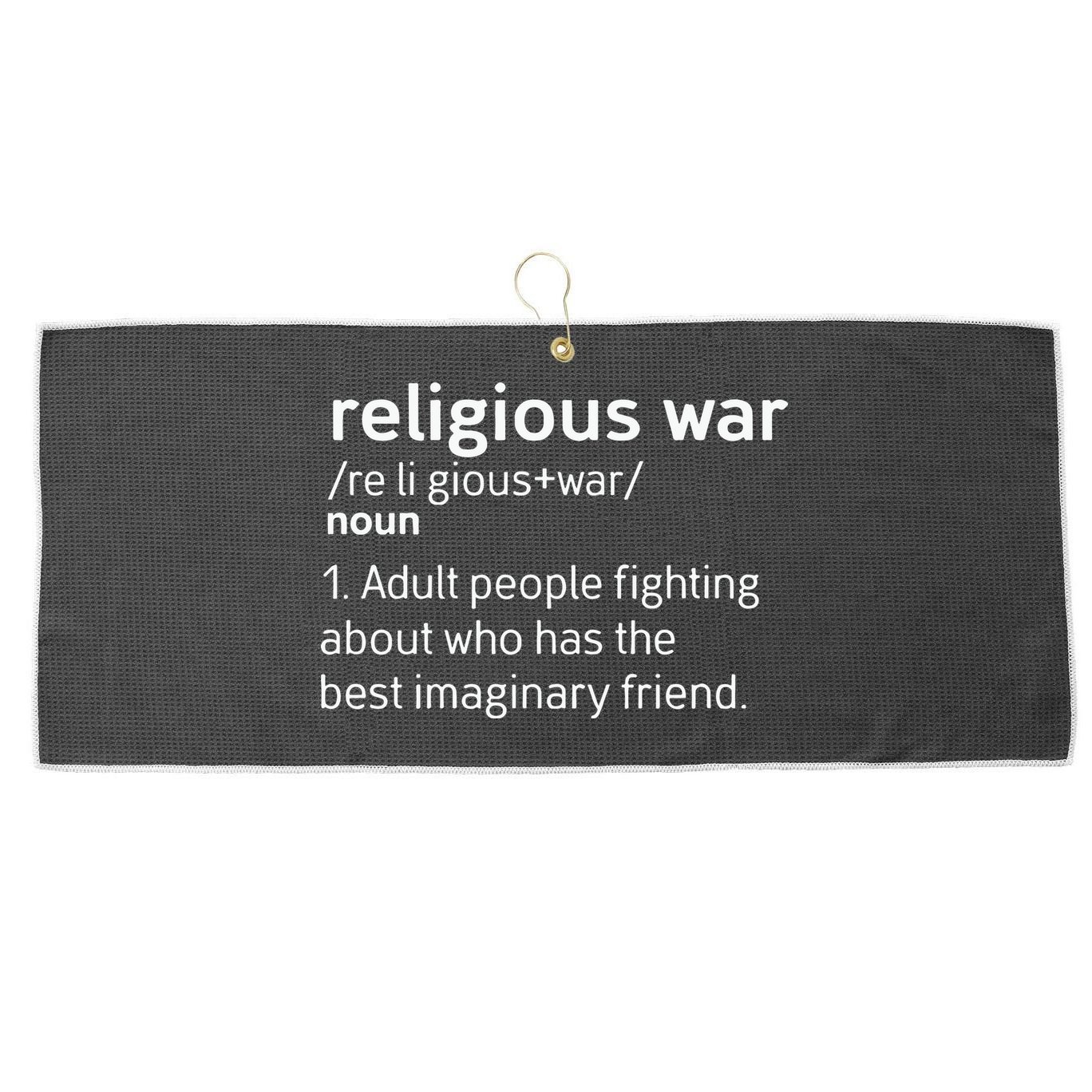 Religious War Definition Large Microfiber Waffle Golf Towel