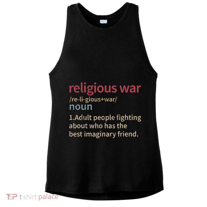 Religious War Definition Anti Religious Activist Ladies PosiCharge Tri-Blend Wicking Tank
