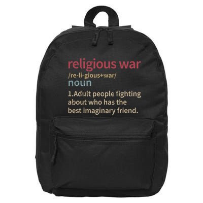 Religious War Definition Anti Religious Activist 16 in Basic Backpack