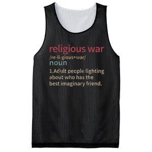 Religious War Definition Anti Religious Activist Mesh Reversible Basketball Jersey Tank