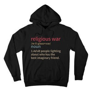 Religious War Definition Anti Religious Activist Tall Hoodie