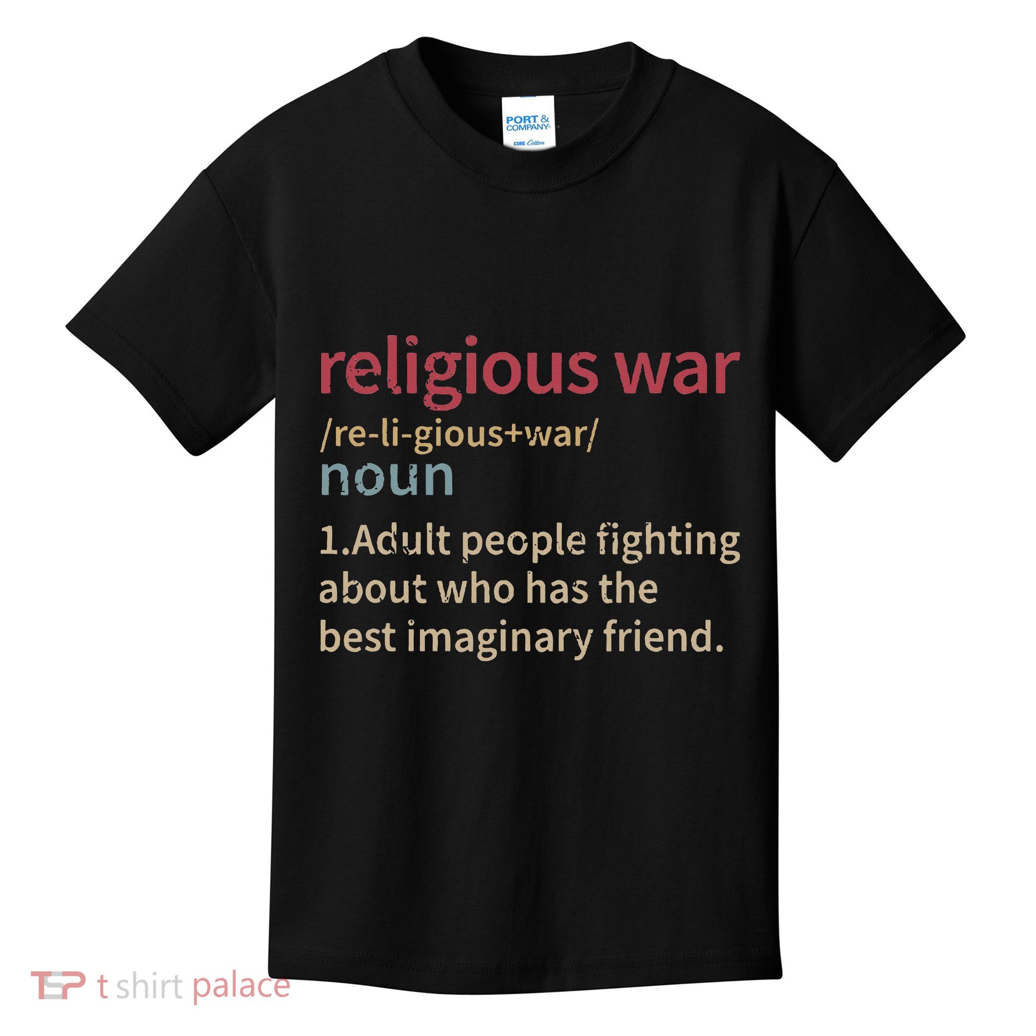 Religious War Definition Anti Religious Activist Kids T-Shirt