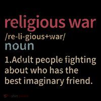 Religious War Definition Anti Religious Activist Kids T-Shirt