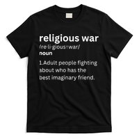 Religious War Definition Aldult People Fighting Funny Jesus T-Shirt