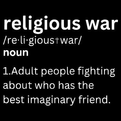 Religious War Definition Aldult People Fighting Funny Jesus T-Shirt