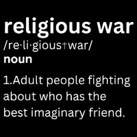 Religious War Definition Aldult People Fighting Funny Jesus T-Shirt