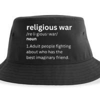 Religious War Definition Aldult People Fighting Funny Jesus Sustainable Bucket Hat