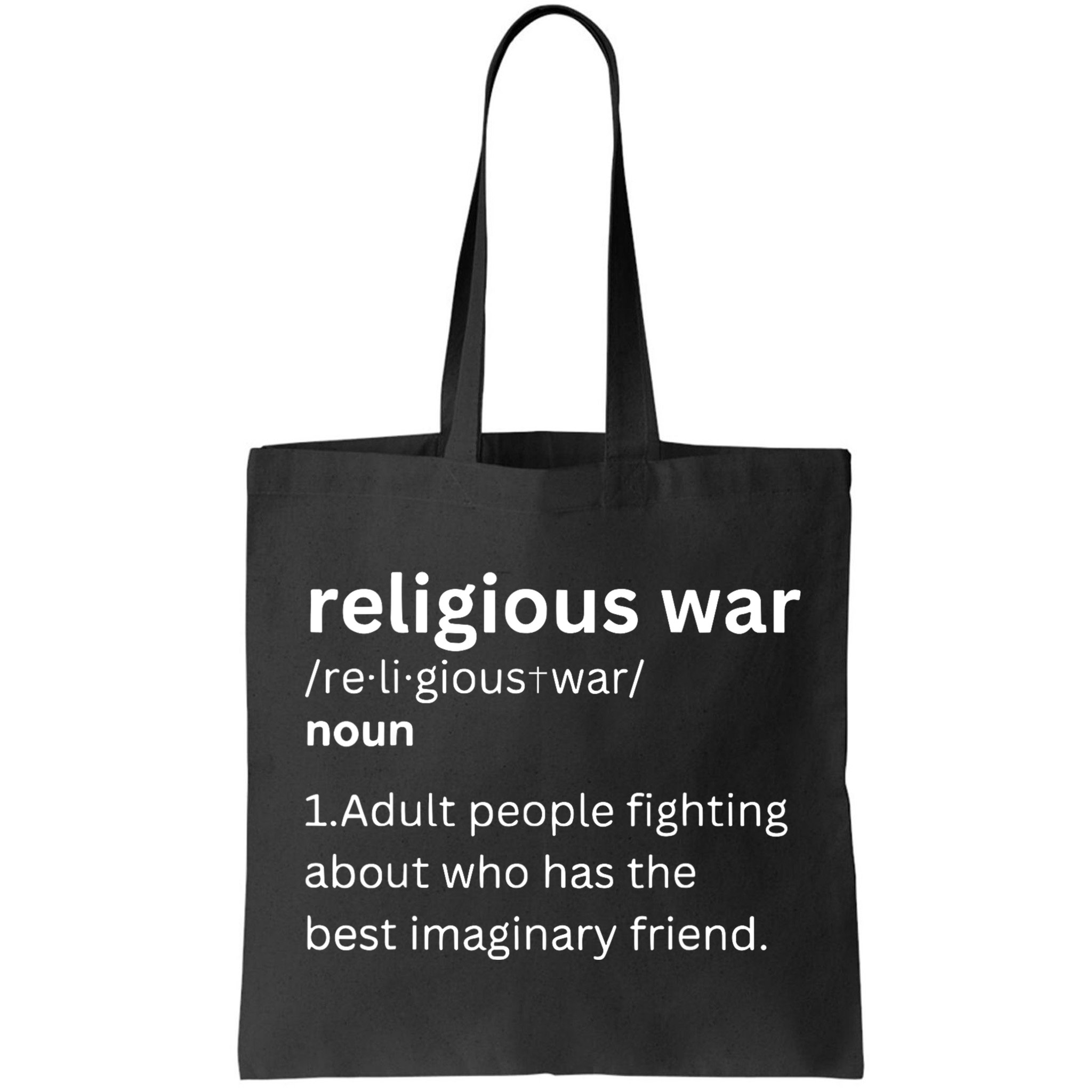Religious War Definition Aldult People Fighting Funny Jesus Bag