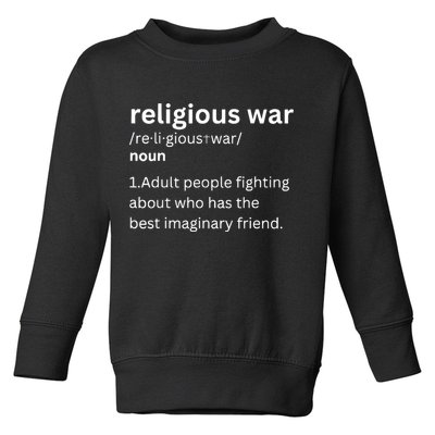 Religious War Definition Aldult People Fighting Funny Jesus Toddler Sweatshirt