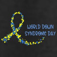 Ribbon World Down Syndrome Day 25L Jumbo Tote